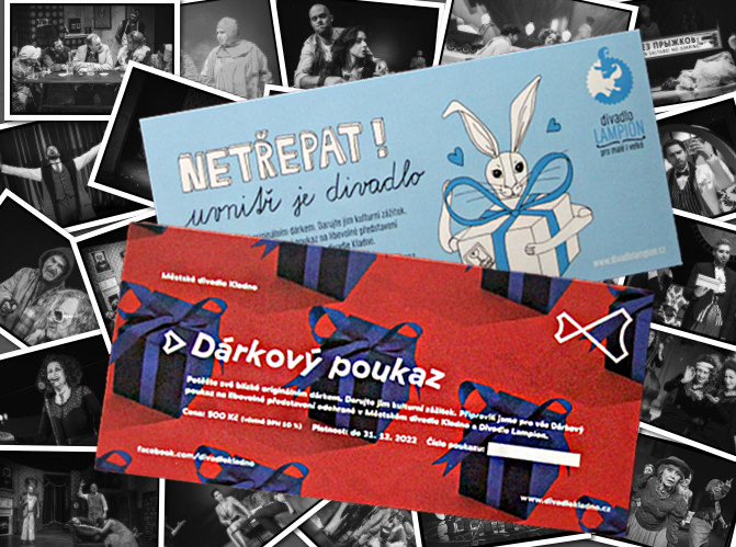 Dárkové poukazy Městského divadla Kladno